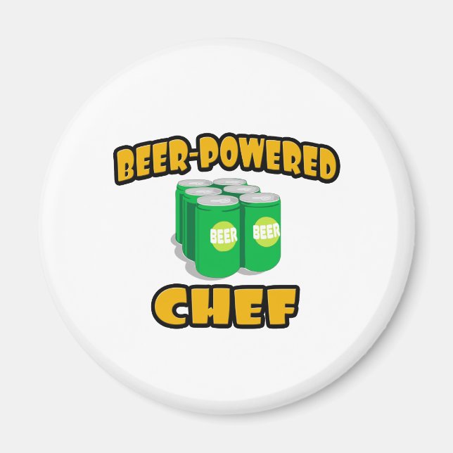 Imã Chef com alimentação de cerveja (Frente)