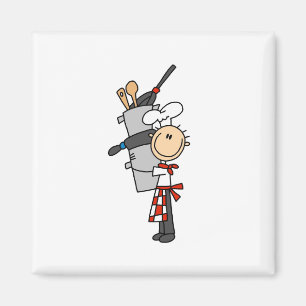 Imã Chef com Potes e Panelas