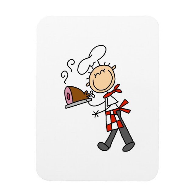 Ímã Chef Com Presunto Assado (Vertical)
