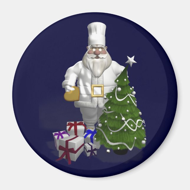 Imã Chef de Papai Noel (Frente)