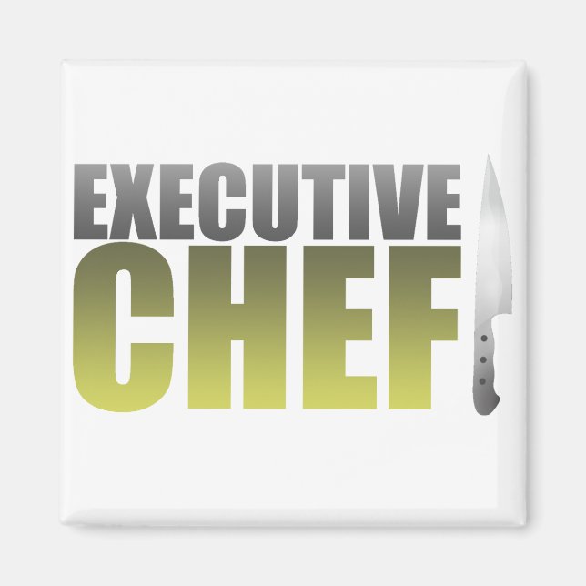 Imã Chef Executivo Amarelo (Frente)