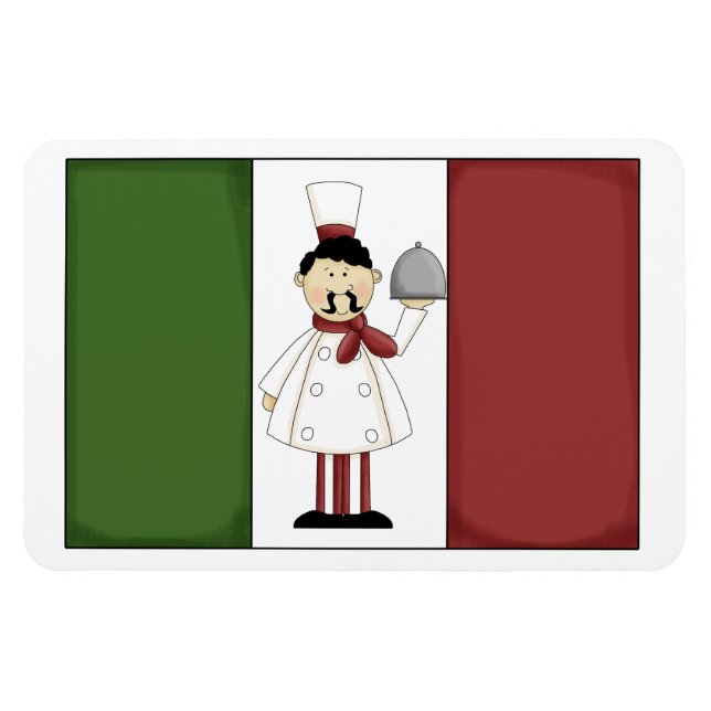 Ímã Chef Italiano #4 Premium Magnet (Horizontal)