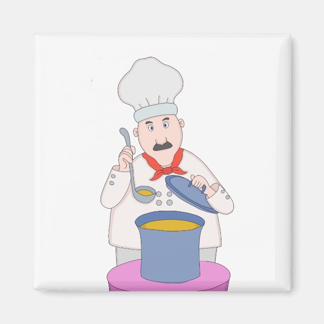 Imã Chef Mustachiado (Frente)