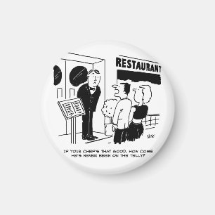 Imã Chef no Restaurante não está no Cartoon de Telev