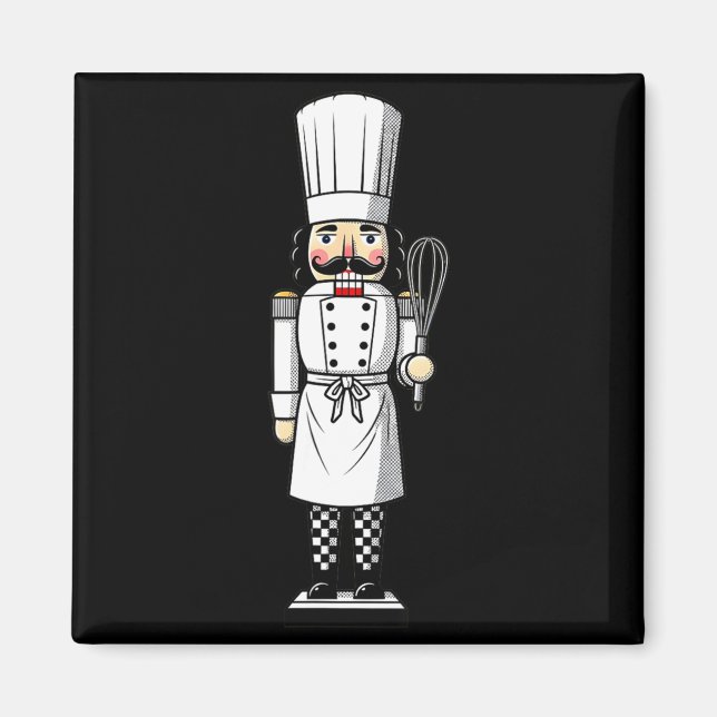 Imã Chef Nutcracker Cook Hat Xmas  (Frente)