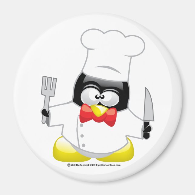 Imã Chef Penguin (Frente)