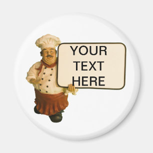 Imã Chef Permite Que Você Coloque Seu Próprio Texto Em