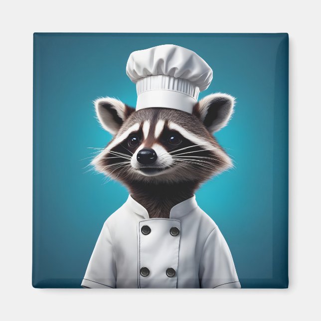 Imã Chef Raccoon (Frente)