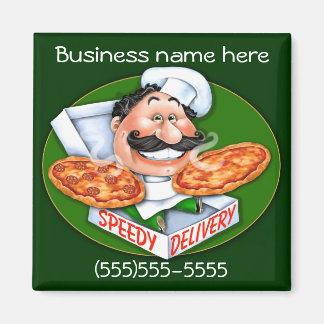 Imã chefe de pizzaria de entrega rápida