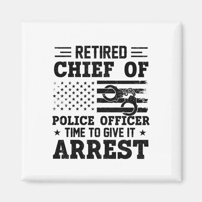 Imã Chefe De Polícia Aposentado - Engraçado Americano (Frente)