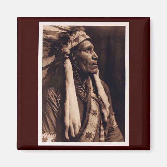 Imã Chefe Raven Blanket - Nez Perce - Vintage (Frente)