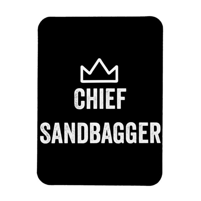 Ímã Chefe Sandbagger Golf Meme Bjj Chess Sandbag (Vertical)