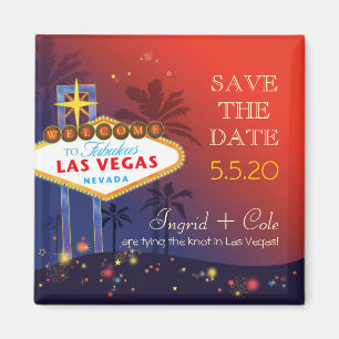 Imã Chegando ao casamento em Las Vegas Salve a data