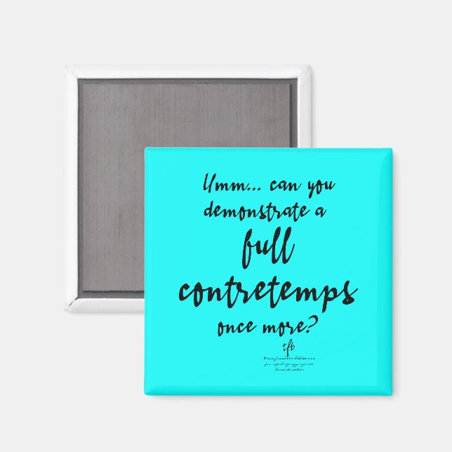 Imã Cheio Contretemps Bright Cyan (Front/Back)