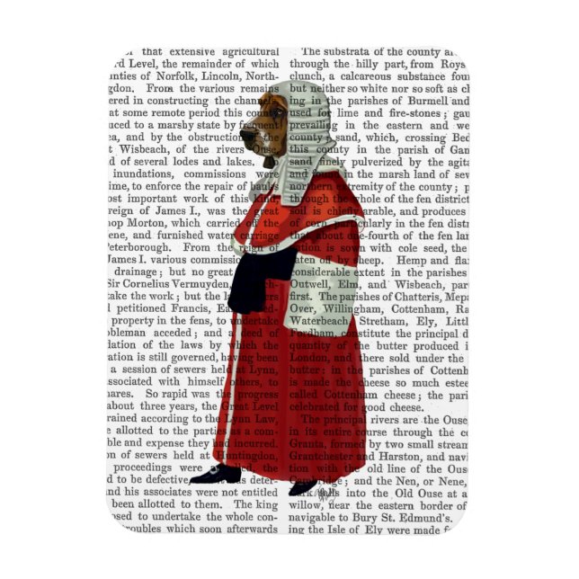 Ímã Cheio do Juíza do Hound Basset (Vertical)