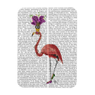 Ímã Cheio Mardi Gras Flamingo