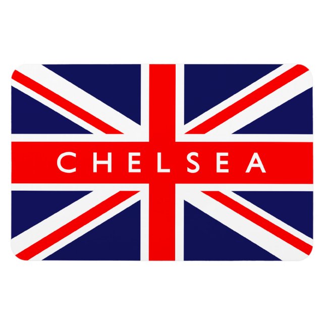 Ímã Chelsea UK Flag (Horizontal)