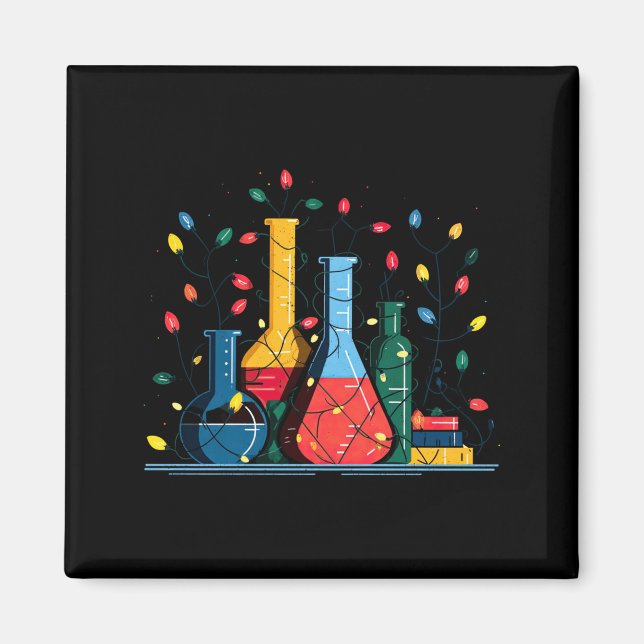 Imã Chemistry Christmas Lights Lover Chemist Science L (Frente)