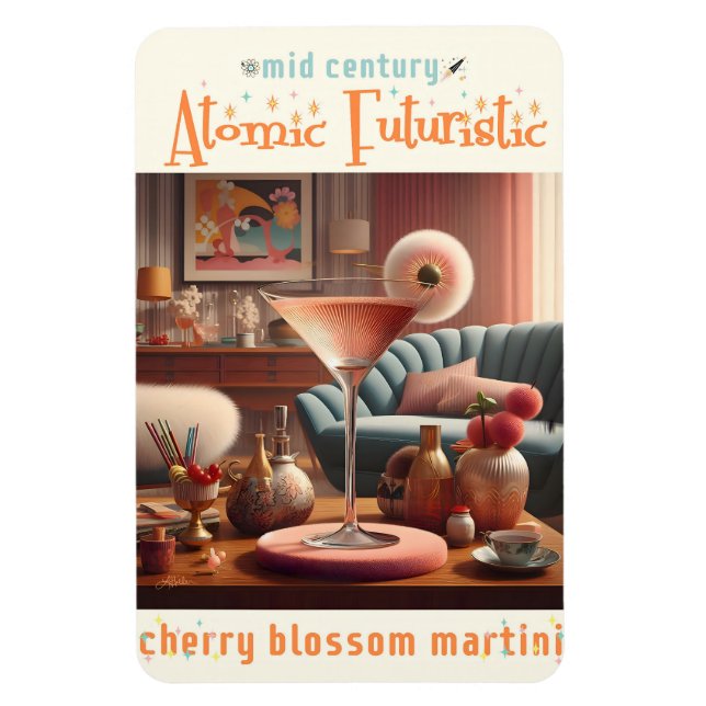 Ímã Cherry Blossom Martini (Vertical)
