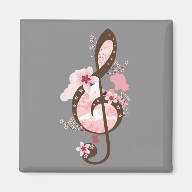 Imã Cherry Blossom Music (Frente)
