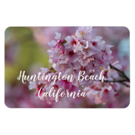 Ímã Cherry Blossoms na praia de Huntington