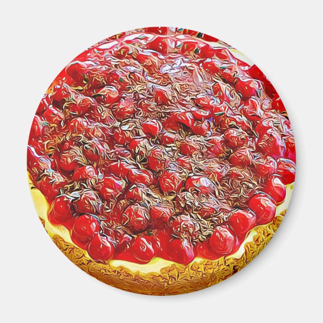 Imã Cherry Cheesecake Chocolate Sprinkles Magnet (Frente)