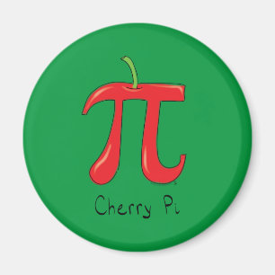 Imã Cherry Pi Cute Math Pi Day Magnet