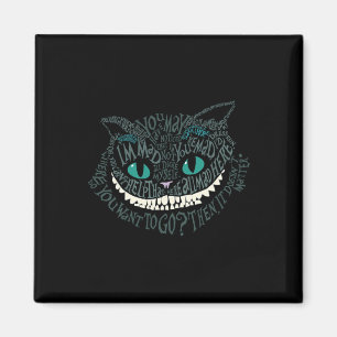 Imã Cheshire Alice Cat Era Tudo Louco Aqui Wonderland