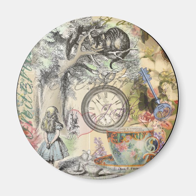 Imã Cheshire Cat Alice Wonderland Classic (Frente)