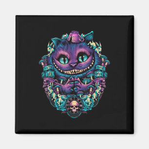 Imã Cheshire Cat Shirt Alice No País Das Maravilhas
