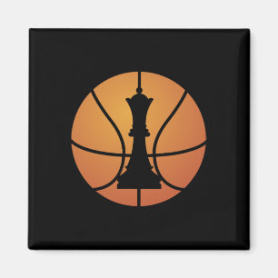 Imã Chess Bysketbyll Se Diverte Para O Conselho De Jog