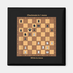 Imã Chess Checkmate, Basta Jogar Chess Citando Gráfico