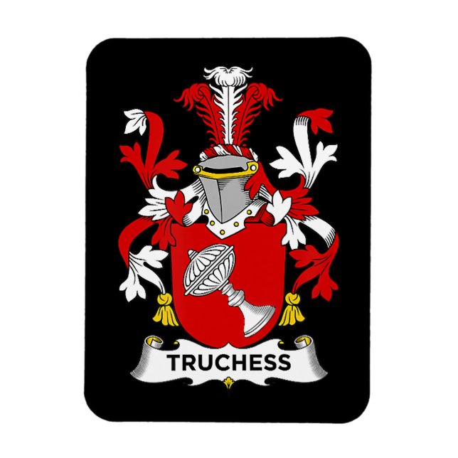 Ímã Chess Lover| Casaco de armas da Truquesa - Proteçã (Vertical)