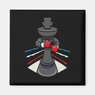 Imã Chess Piece Boxer Boxer Luvas King