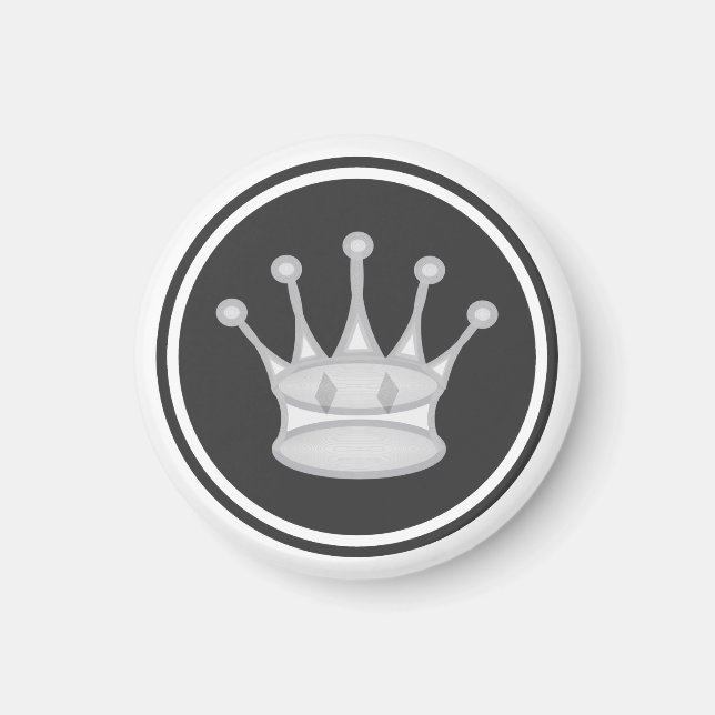 Imã Chess Piece White Queen (Frente)