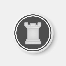 Imã Chess Piece White Rook