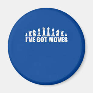 Imã Chess Set Peças I ve got Movs Fans Lover Legal