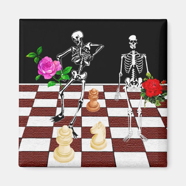 Imã Chess Skeletons (Frente)