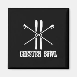 Imã Chester Bowl Skiing Skier Poles Russo Nórdico