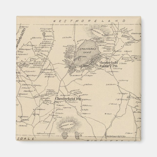 Imã Chesterfield, Cheshire Co (Frente)