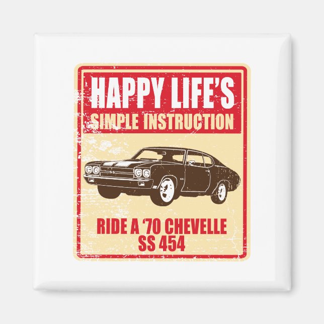 Imã Chevrolet Chevelle SS 454 (Frente)