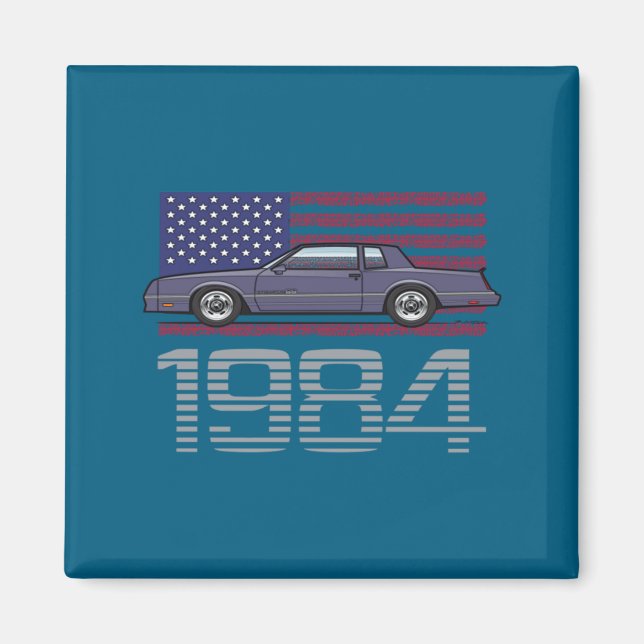 Imã Chevrolet Monte Carlo Azul 1984  (Frente)