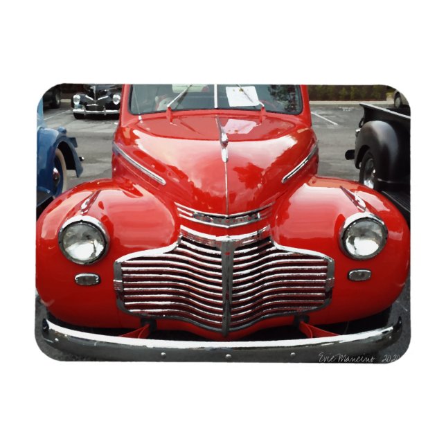 Ímã Chevy Coupe Vermelho (Horizontal)