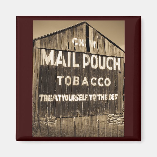 Imã Chew Mail Pouch Cigarro Barn (Frente)