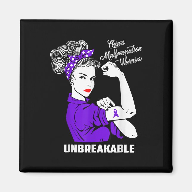 Imã Chiari Malformation Warrior Camisas Inseparáveis (Frente)