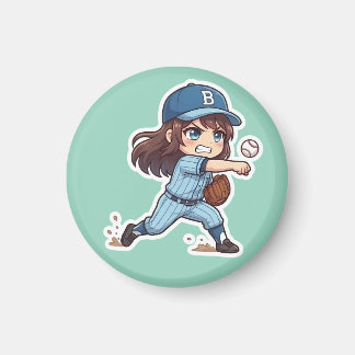 Imã Chibi Baseball 2026 Edition - Pitcher Release