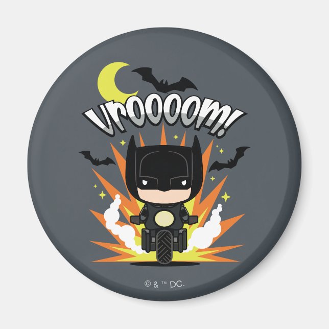 Imã Chibi Batman Batcycle (Frente)