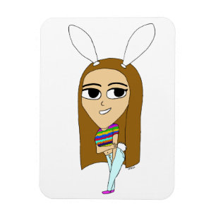 Ímã chibi bunnygirl