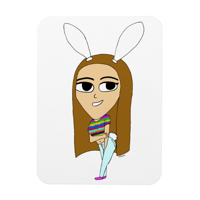 Ímã chibi bunnygirl (Vertical)