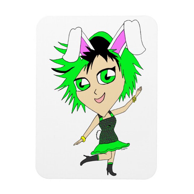 Ímã chibi bunnygirl (Vertical)